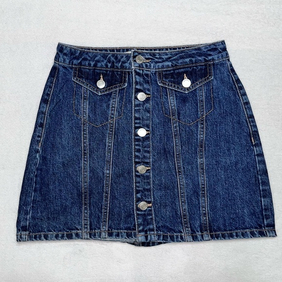 Garage Dresses & Skirts - Garage High Waisted Denim Skirt